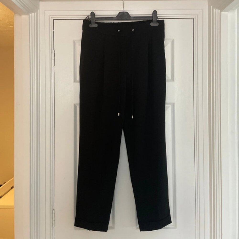 M&S Black Tapered Smart Trousers